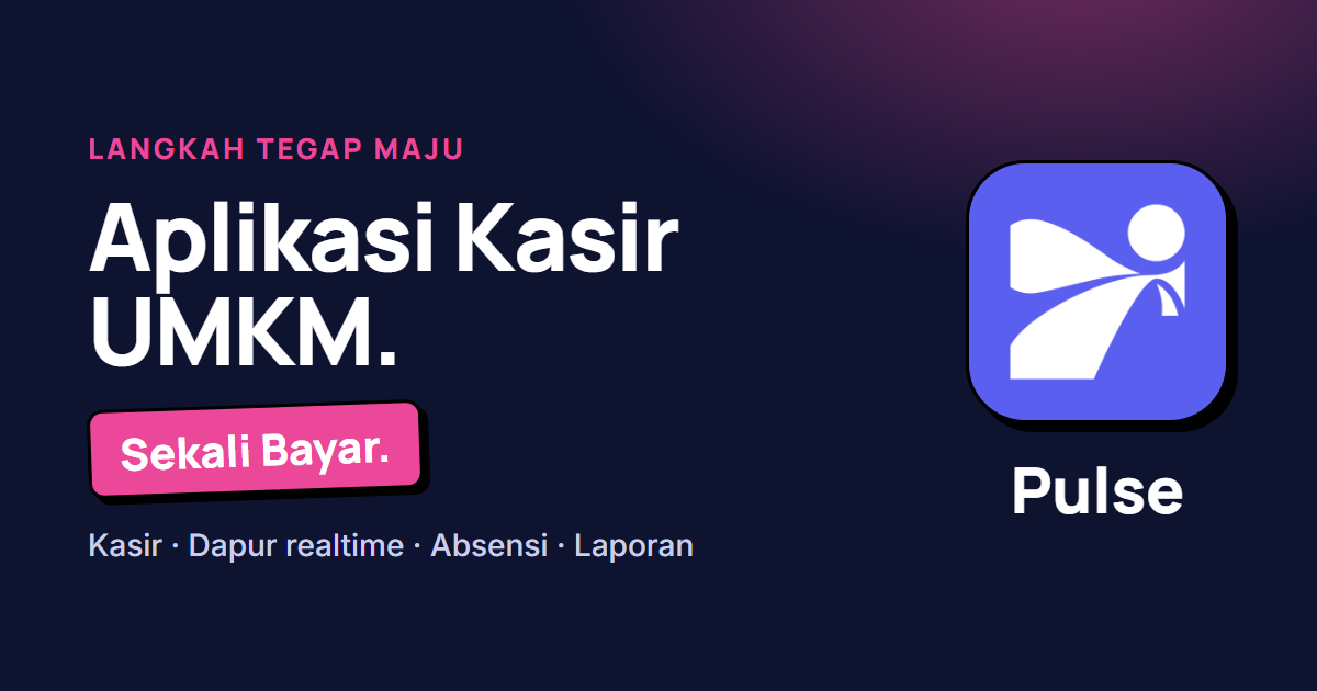 Aplikasi kasir UMKM Pulse
